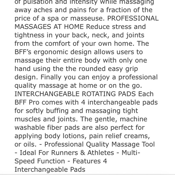 The BFF PRO 2.0 Miracle Body Buffer Massage Exfoliation Gun - Picture 11 of 16